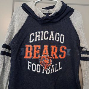 NFL Chicago Bears Football Pull Over Hooded Sweater Size Med